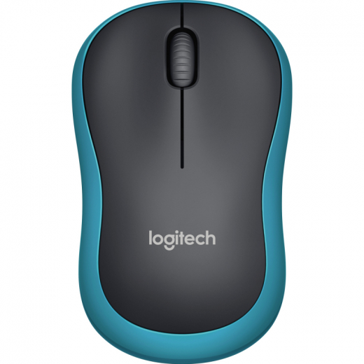 Logitech Maus M185 910-002239 kabellos schwarz/blau, - LOG910002239