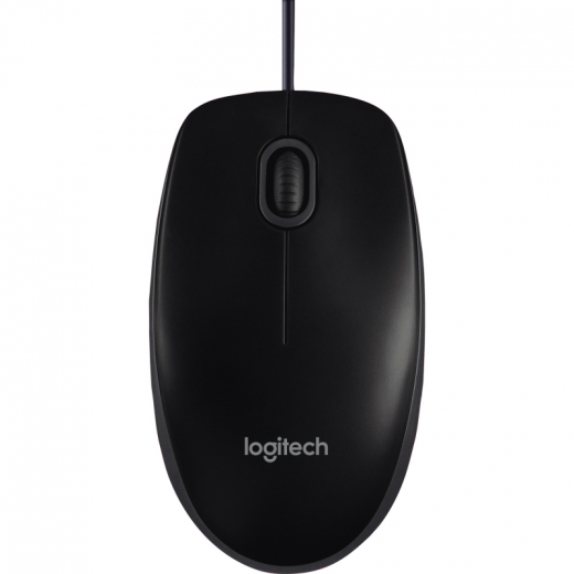 Logitech Optical Maus B100 910-003357 USB schwarz, - LOG910003357