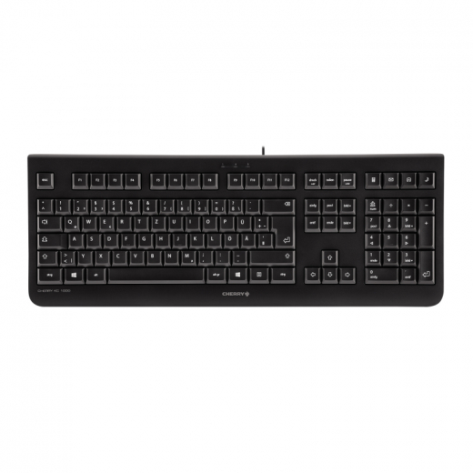 Cherry Tastatur KC1000 JK-0800DE-2 USB Flüsteranschlag schwarz, - CHEJK0800DE2