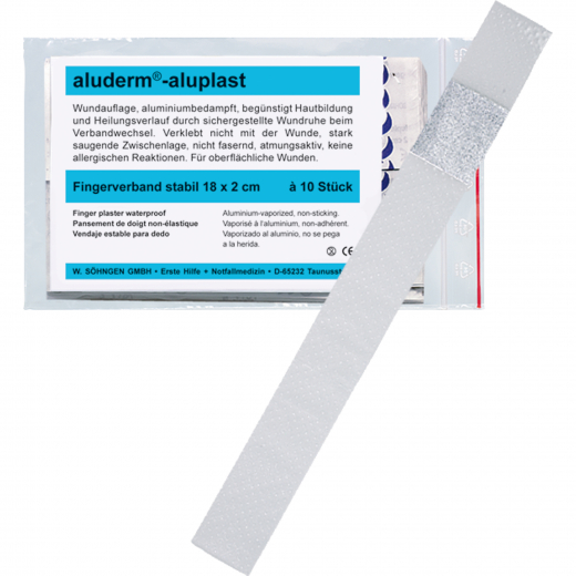 aluderm Fingerverband 1009161 18x2cm 10 St./Pack., - 217404