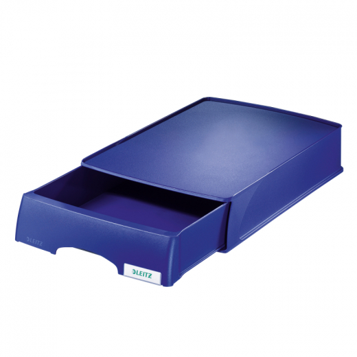 Leitz Briefablage Plus 52100035 DIN A4 stapelbar PS blau, - 80521035