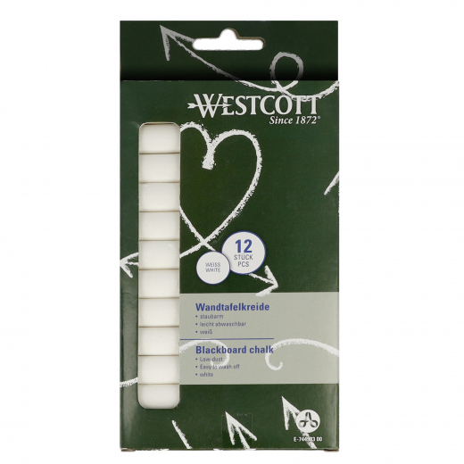 Westcott Tafelkreide E-744982 00 ws 12St., - 220002301