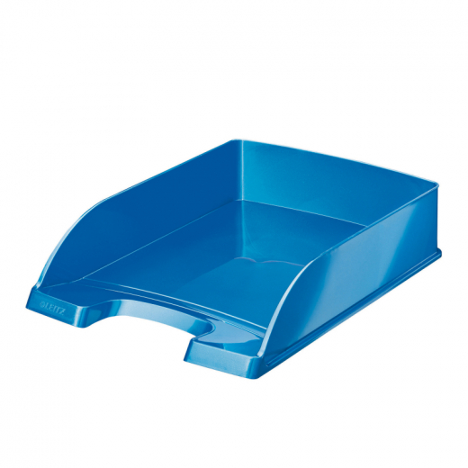 Leitz Briefablage WOW Plus 52263036 DIN A4 stapelbar PS blau, - LEI52263036