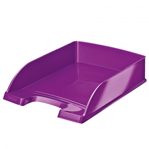 Leitz Briefablage WOW Plus 52263062 DIN A4 stapelbar PS violett, - LEI52263062