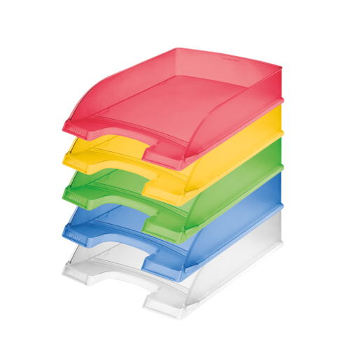 Leitz Briefablage Transparent Plus 52260002 DIN A4 PS transparent, - LEI5226FL