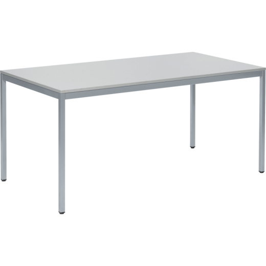 Konferenztisch 1.200x800mm Gestell alusilber Platte lichtgrau, - 810003981