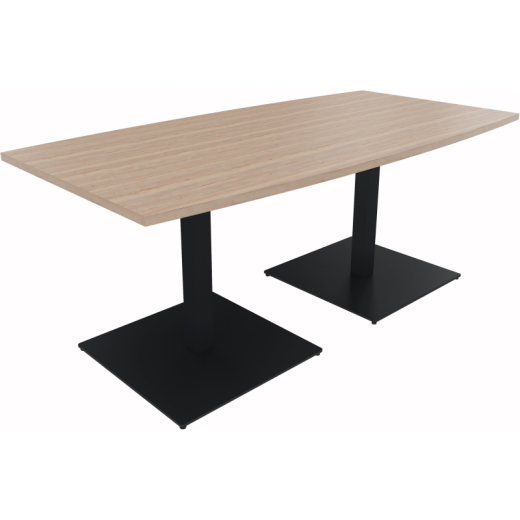 Bespr.ti. Tonneau Tellerfuß Quadrat B1800xT800/900xH720 an/Eiche Nat, - 810012571