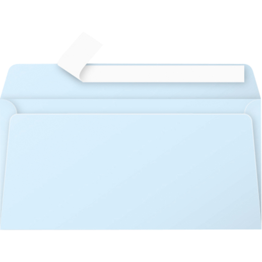 Clairefontaine Briefumschlag Pollen 5465C DL blau 20 St./Pack., - 202132