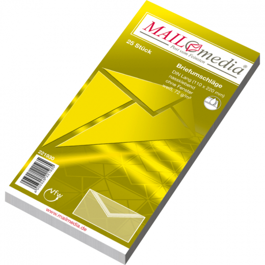 MAILmedia Briefumschlag 30002376 DL nk oF ws 25 St./Pack, - 42712508