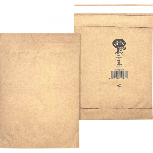 Jiffy Papierpolstertasche Nr. 2 30001312 braun,