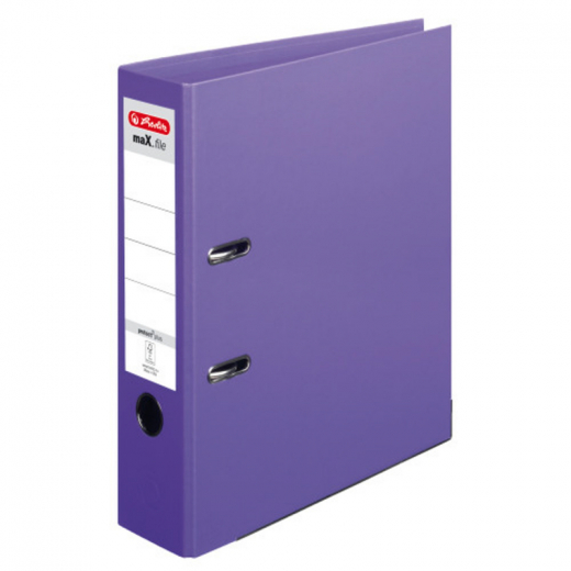 Herlitz Ordner maX.file protect plus 10834414 A4 80mm PP violett, - 10834414