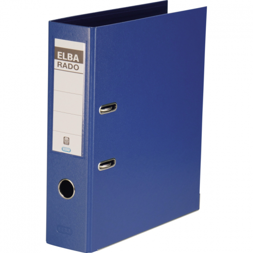 ELBA Ordner ELBAradoplast 100022626 DIN A4 80mm PVC blau, - ELB10497BL