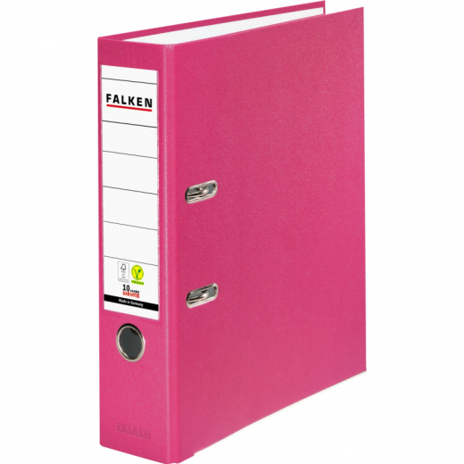 Falken Ordner S80 11286747 DIN A4 80mm PP pink, - FAL11286747