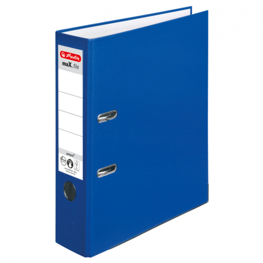 Herlitz Ordner maX.file protect 5480405 DIN A4 80mm PP blau,