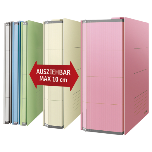 PLUS Japan Ordner ZeroMax 89806 DIN A4 24x30,6cm 1-10cm beige,