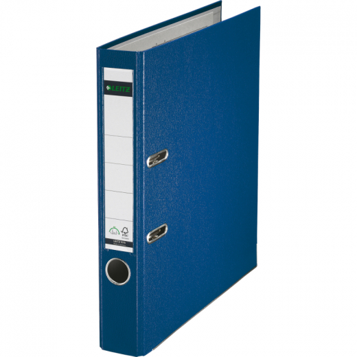 Leitz Ordner 10155035 DIN A4 52mm PP blau, - LEI101550BL