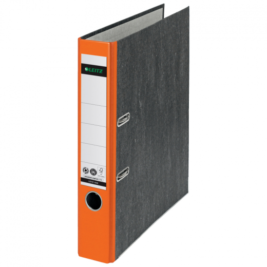 Leitz Ordner 10505045 DIN A4 52mm RC orange, - LEI105050OR