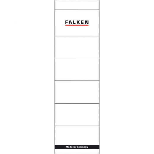 Falken Ordnerrückenschild 80039266 breit/kurz weiß 10 St./Pack., - 233641