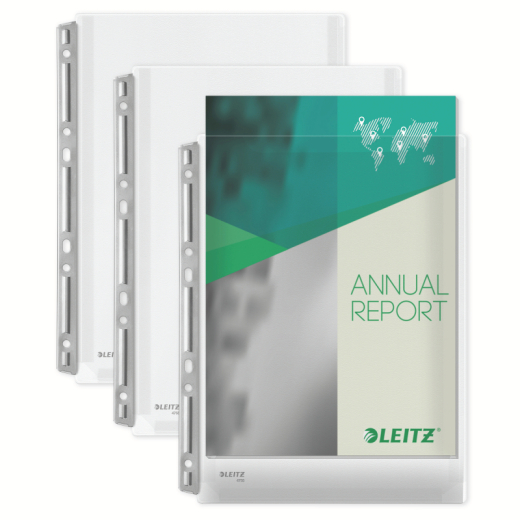 Leitz Prospekthülle Maxi 47553003 DIN A4 0,17mm PVC tr 3 St./Pack.,
