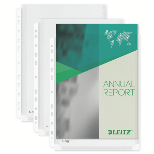 Leitz Prospekthülle Maxi 47563003 DIN A4 0,17mm PVC tr 5 St./Pack.,