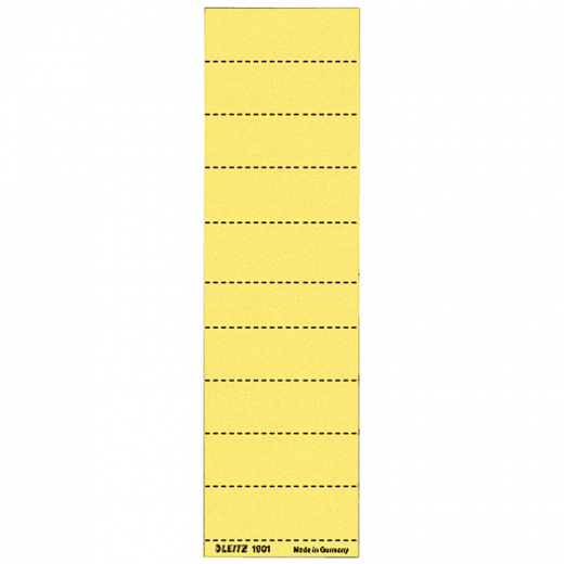 Leitz Beschriftungsschild 19010015 blanko 4zeilig gelb 100 St./Pack.,