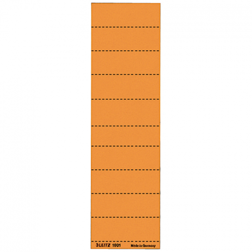 Leitz Beschriftungsschild 19010045 blanko 4zeilig orange 100 St./Pack.,