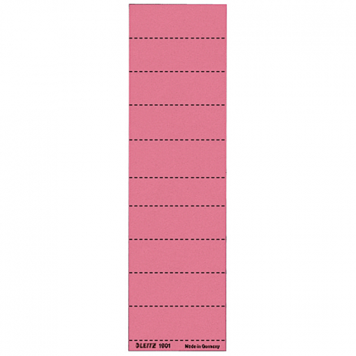 Leitz Beschriftungsschild 19010025 blanko 4zeilig rot 100 St./Pack.,