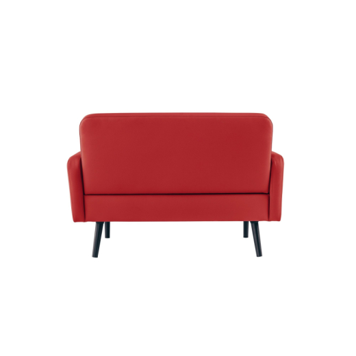 Paperflow Sofa LISBOA LC3PC.01.18 3Sitzer Kunstleder sw/rt,