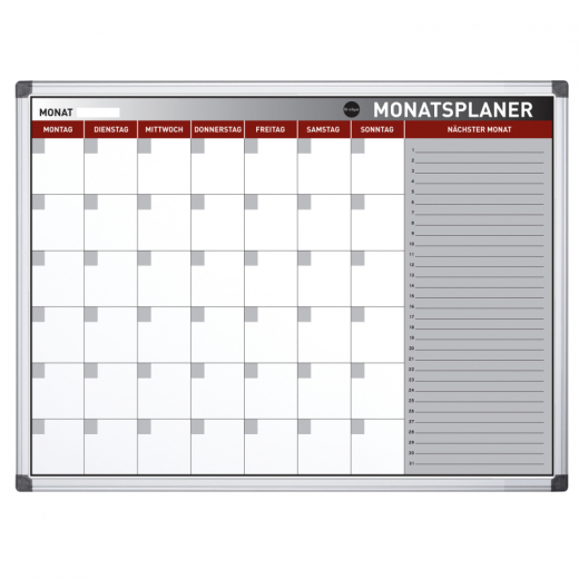 Bi-office Monatsplaner Earth GA03130790 Stahloberfläche 90x60cm, - BSQGA03130790