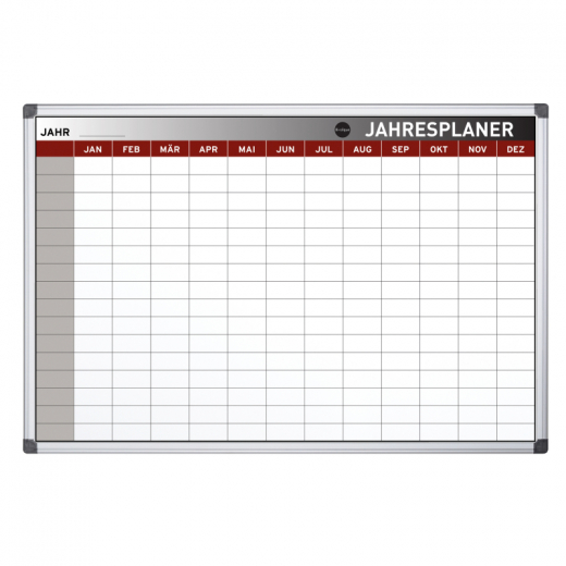 Bi-office Jahresplaner Earth GA03131790 Stahloberfläche 90x60cm, - BSQGA03131790