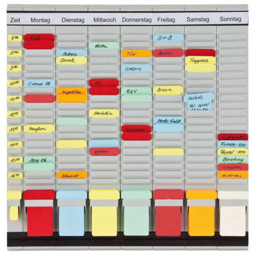 Franken T-Kartentafel OfficePlaner PV1020 47,3x49cm hellgrau +Zubehör, - FRAPV1020