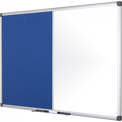 Bi-office Kombitafel Maya XA1222170 Filz/magnetisch 150x120cm blau, - 150038050