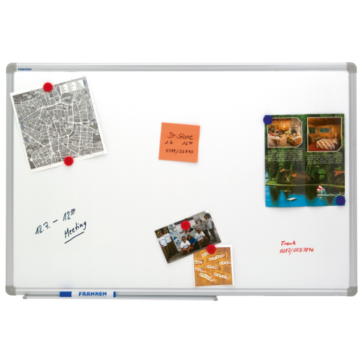 Franken Schreibtafel SC4107 180x90cm Alurahmen Ablage,