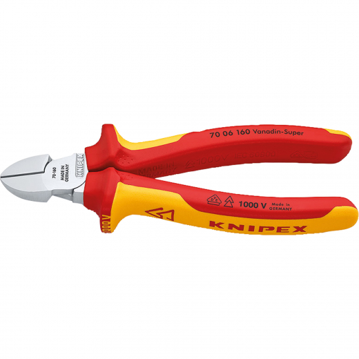 KNIPEX Seitenschneider 70 06 160 DIN ISO5749 VDE 160mm verchromt, - 247850