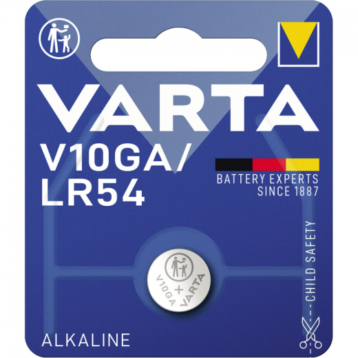 Varta Knopfzelle 04274101401 V10GA 1,5V 1430mAh Alkali-Mangan, - VAR04274