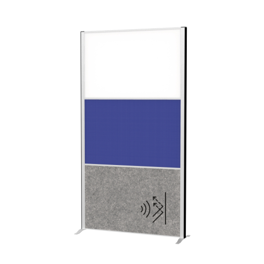 MAUL Stellwandsystem MAULconnecto 9651695 1xWB 1xbl 1xAk. d.gr Stand, - 820134682