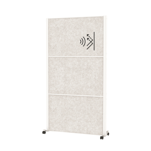 MAUL Stellwandsystem MAULconnecto 9662102 Uplight 3xAk h.gr Mobil, - 820135181