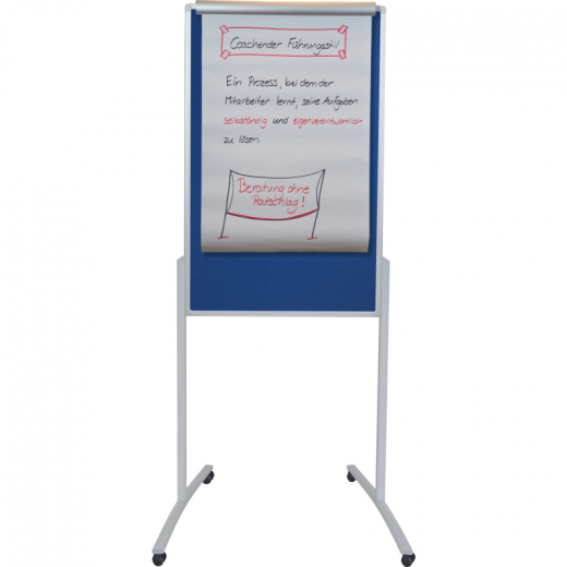 Franken Mulitfunktionstafel PRO mobil 125x78cm Filz blau, - FRAMTF801303