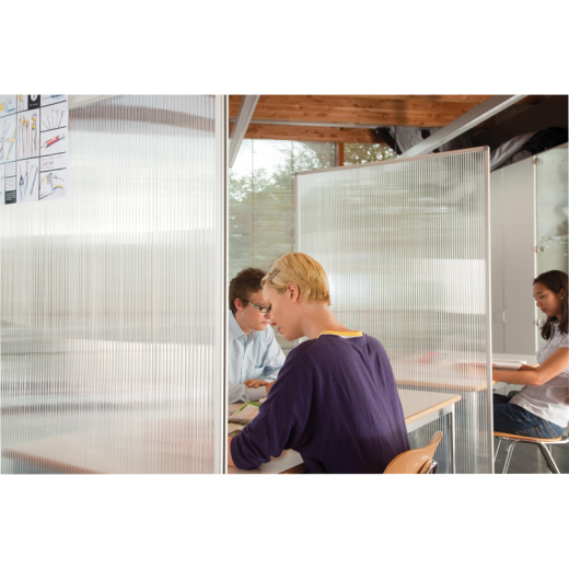 magnetoplan Raumteiler 1103851 180x100x50cm transparent,