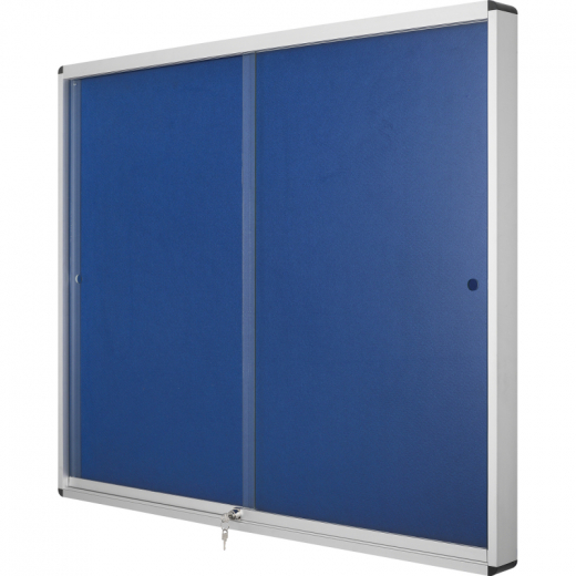 Bi-office Schaukasten VT660207160 Innenbereich 92,6x96,7cm Filz blau, - 136008550