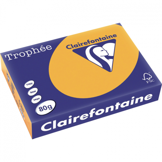 Clairefontaine Kopierpapier 1878C A4 80g clementine 500Bl., - 223548