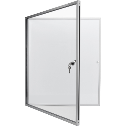 magnetoplan Schaukasten SP 1215000 61x75cm 4xDIN A4 Aluminium ws, - 70000390