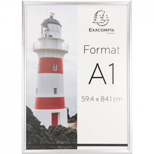 Exacompta Wandplakatrahmen 8194358D A1 Aluminium/Acryl, - EXC8194358D