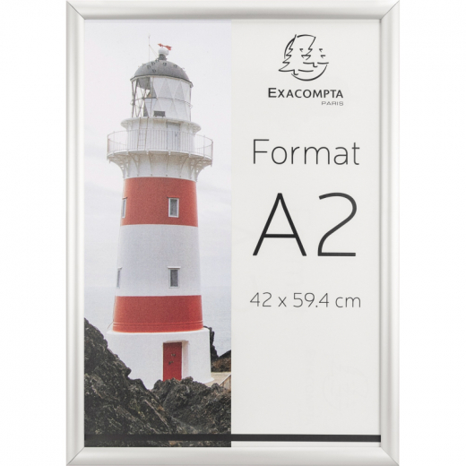 Exacompta Wandplakatrahmen 8294358D A2 Aluminium/Acryl, - EXC8294358D