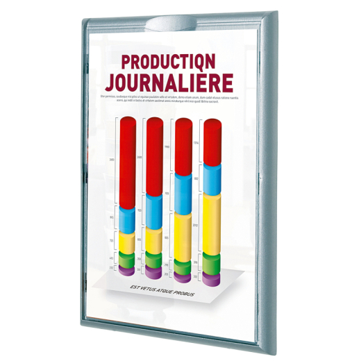 Paperflow Infodisplay 4066X4.35 DIN A4 aluminium 4 St./Pack., - PAP4066X435