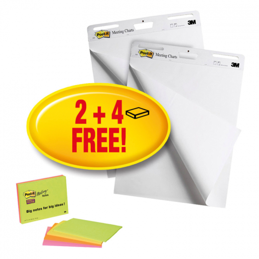 Post-it Flipchartblock Super  Sticky Promo 559+1MN 2xHaftnotiz, - 155004600