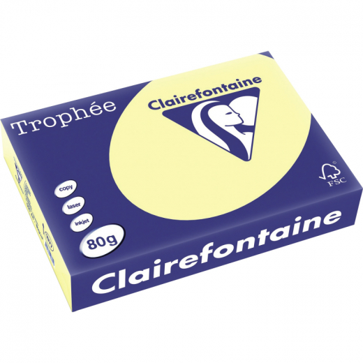 Clairefontaine Kopierpapier 1977C A4 80g gelb 500Bl., - 223556