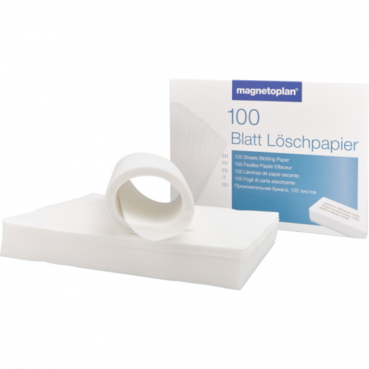 Magnetoplan Löschpapier 12296 Papier creme100 Bl./Pack., - 70000155