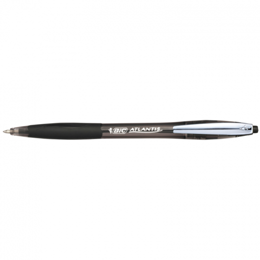 BIC Kugelschreiber ATLANTIS Soft 9021332 0,4mm Druckmechanik schwarz,