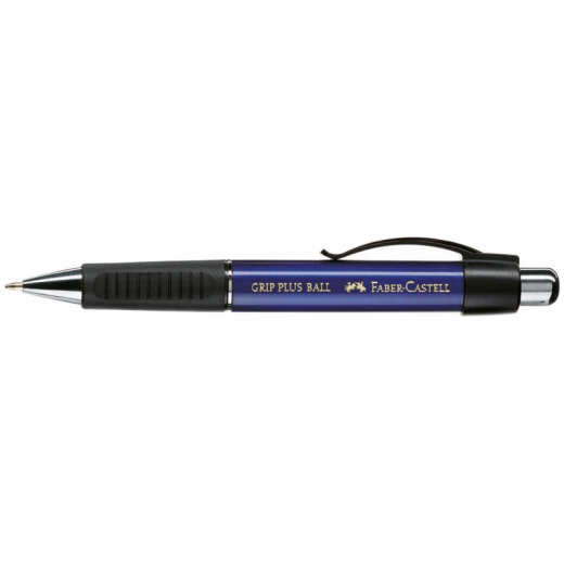 Faber-Castell Kugelschreiber GRIP PLUS BALL 140732 M metallic-blau, - AWF140732